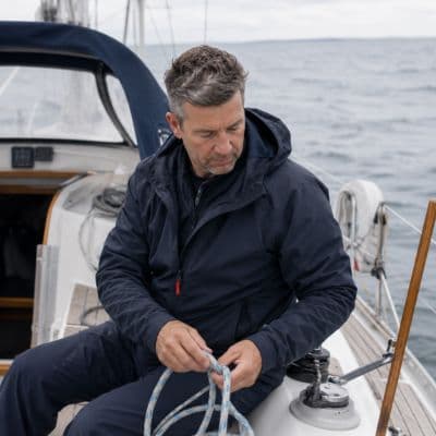 Allard Bastiaansen aan boord